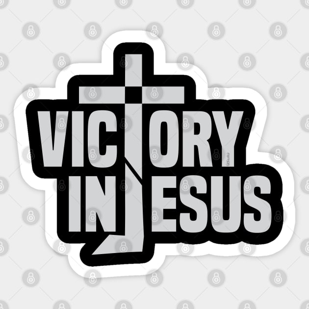 COMPLETE VICTORY IN JESUS Christian Bible-Inspired Design Sticker by ejsulu